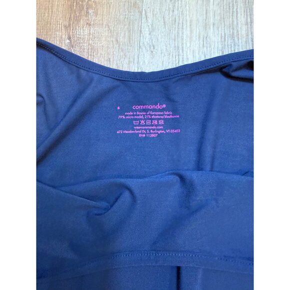 Commando Butter Tank Jumpsuit Navy Blue S Soft Stretchy Sleeveless Drawstring Wa - Picture 6 of 7